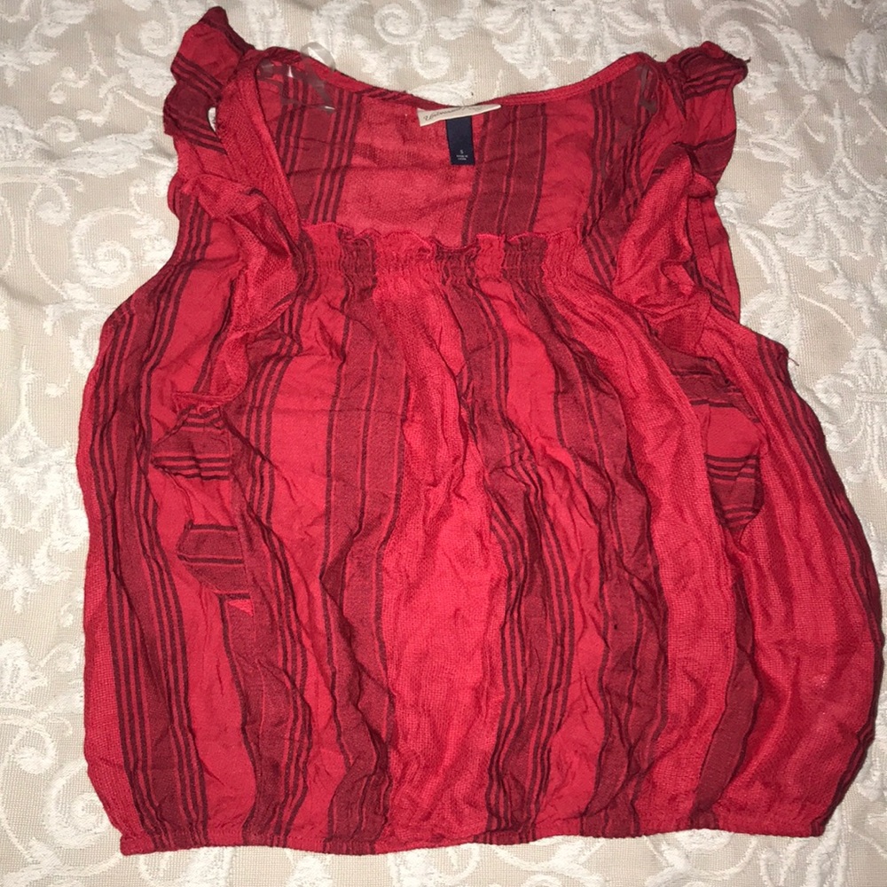🔥Red And Black Stripped Top🔥